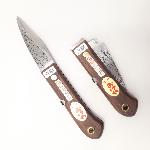 Couteau à greffer japonais pliant pour droitier, en acier Aogami